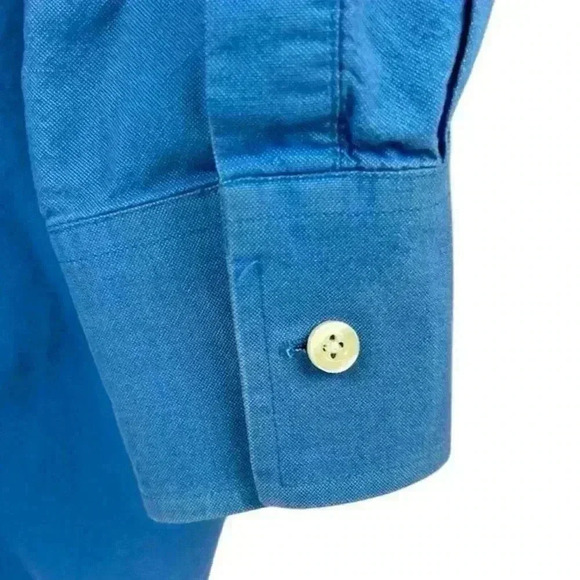 Michael Kors Men's Blue Long Sleeve Button-Down Shirt Size L Casual - Picture 4 of 10